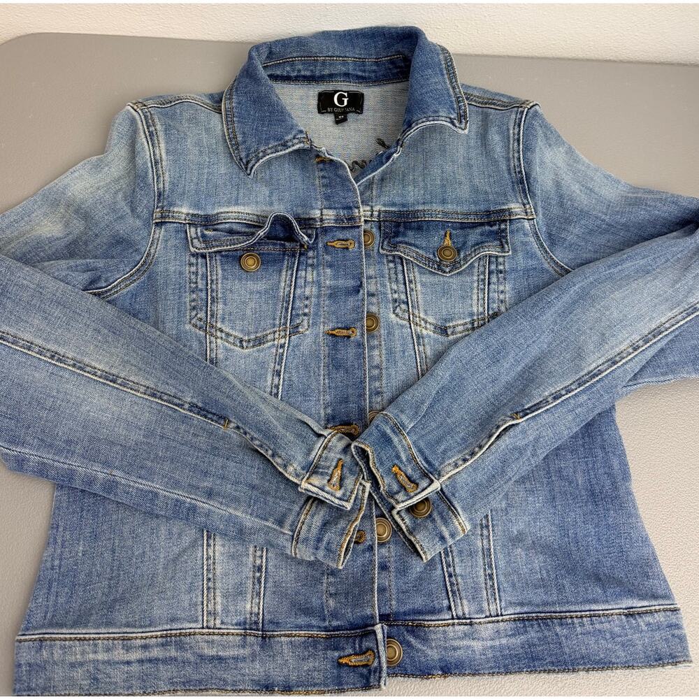 Tiger Embroidered Denim Jacket Floral Statement Y2K XS Boutique - Picture 2 of 10